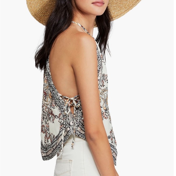 Free People Sofia Print Halter Top - Picture 3 of 4
